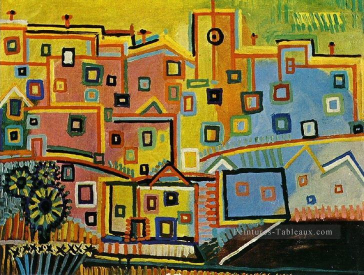 Maisons 1937 cubisme Pablo Picasso Peintures à l'huile